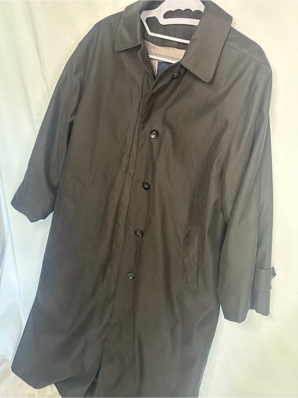 London Fog Women's Charcoal Trench Coat - Picture 5 of 6